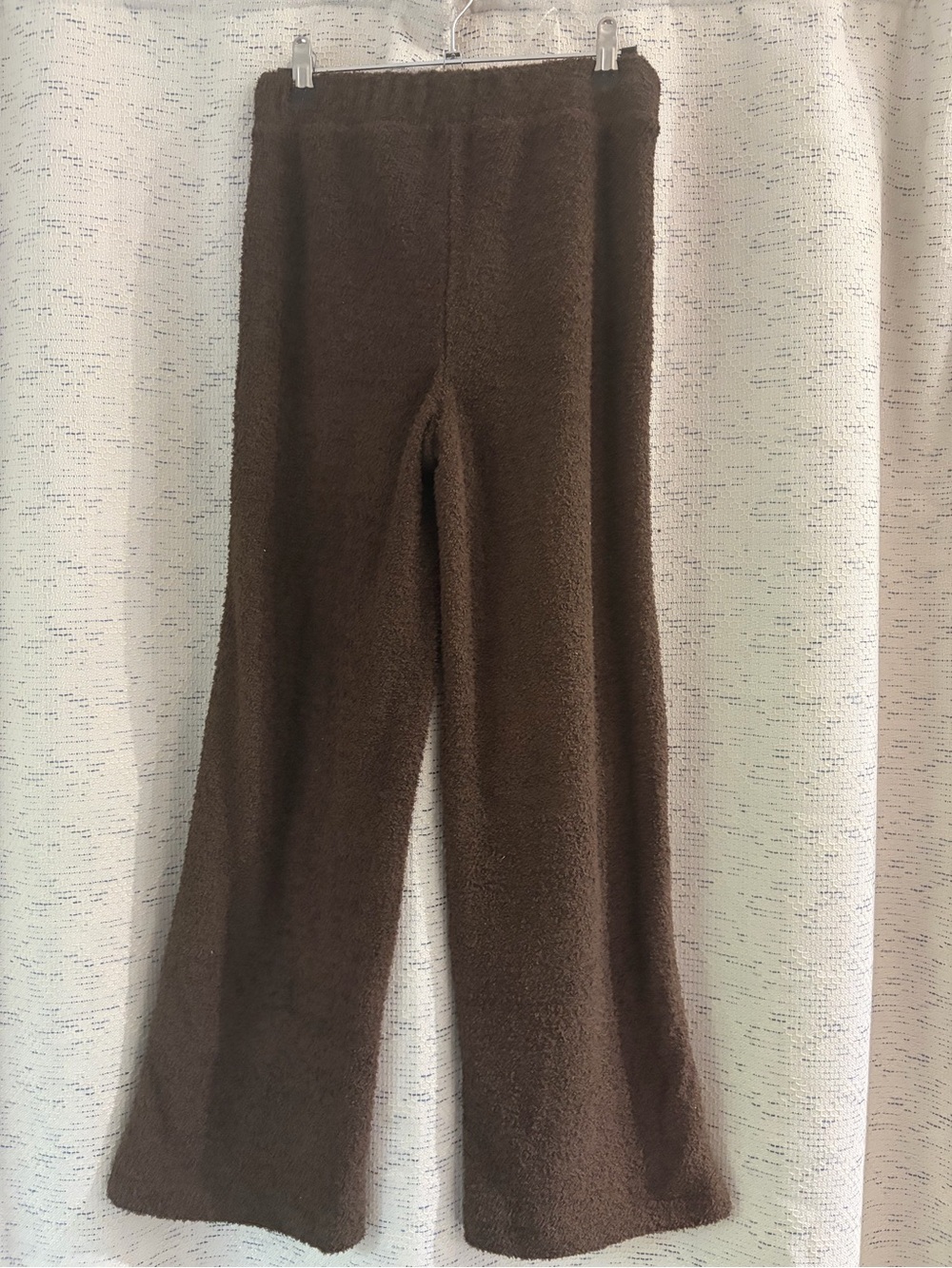 GAP Wide-Leg Fleece Lounge Pants in Chocolate Brown NWT - Picture 3 of 6